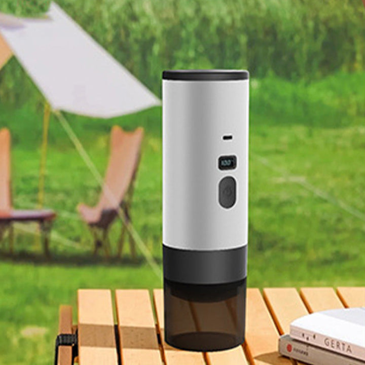 Portable Espresso Machine with LCD Display | Battery &amp; USB-C Rechargeable | 90 ml Tank, 6.5 x 24 cm, Travel Coffee Maker 7