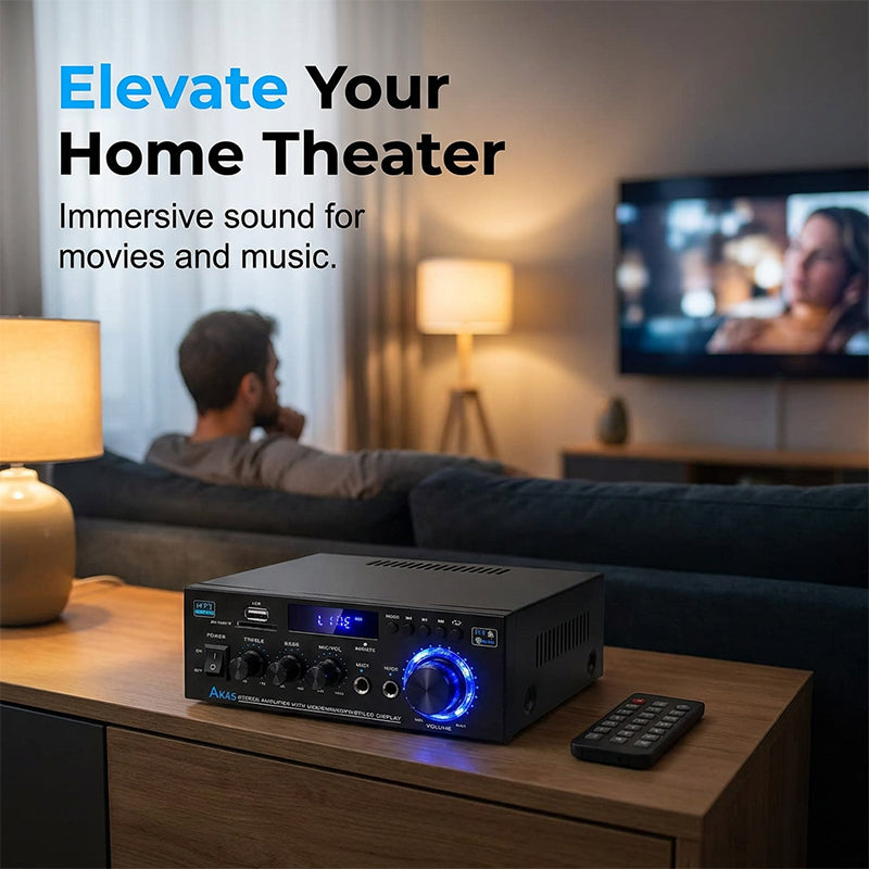 Karaoke Amplifier 5-in-1 | Bluetooth, USB, SD/MMC &amp; FM Radio | Dual Microphone Inputs with Bass &amp; Treble Control 4