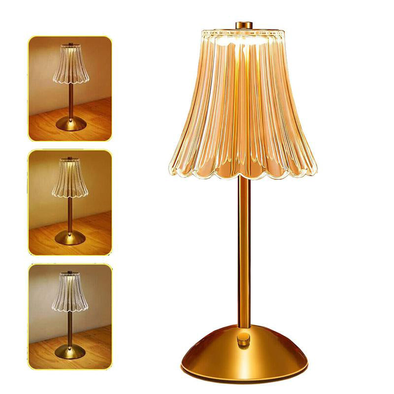 Rechargeable Table Lamp LED Retro Design Three-Colour with Touch Dimming 6