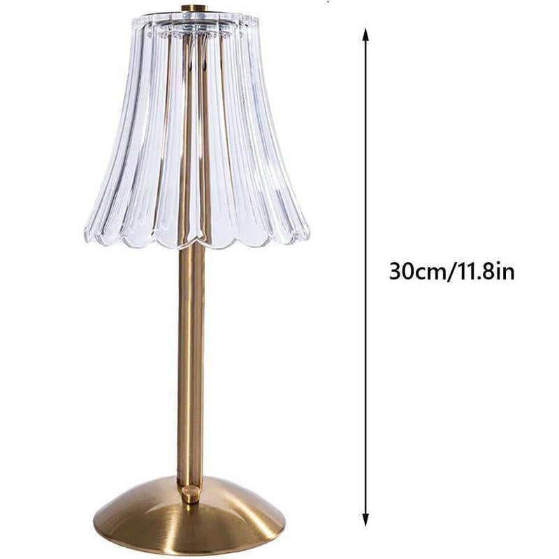 Rechargeable Table Lamp LED Retro Design Three-Colour with Touch Dimming 10