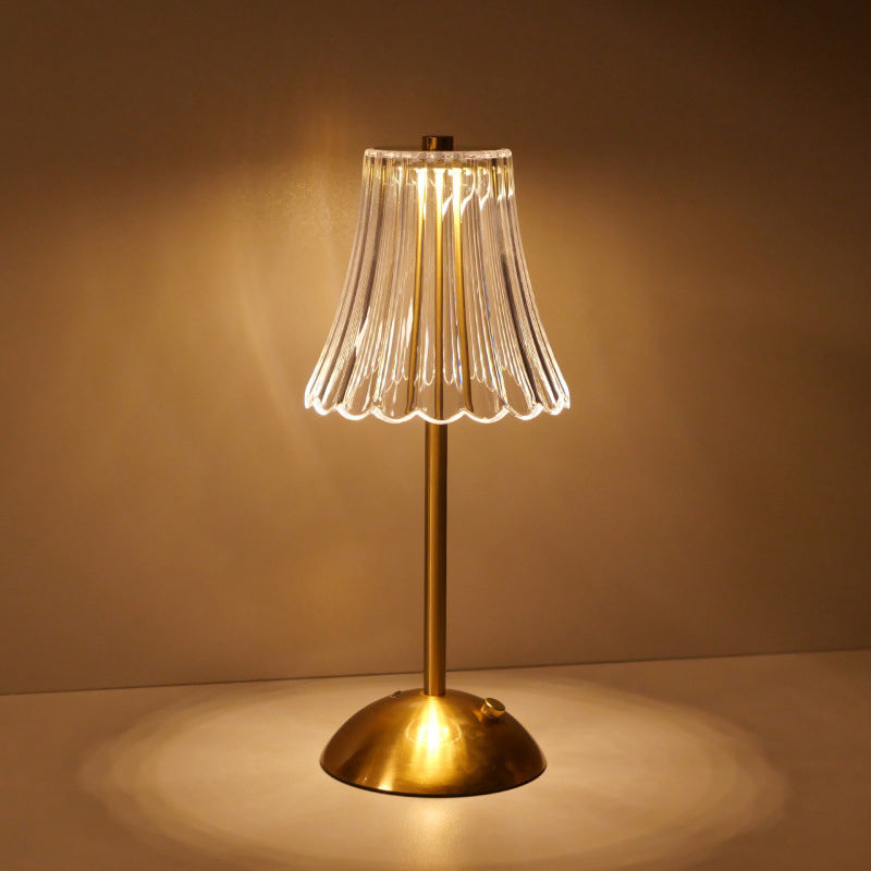 Rechargeable Table Lamp LED Retro Design Three-Colour with Touch Dimming 2