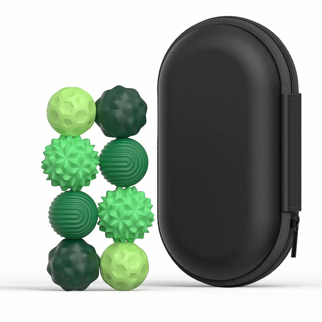 Anti-Stress Balls Set | Silicone Squeeze Balls for Hand Relaxation &amp; Grip Strength | Silent, Compact &amp; Pocket-Friendly 9