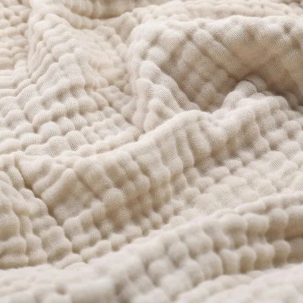 Muslin Cotton Throw Blanket | Soft Breathable Lightweight Weave | Hypoallergenic, Machine Washable, All-Season Comfort 1