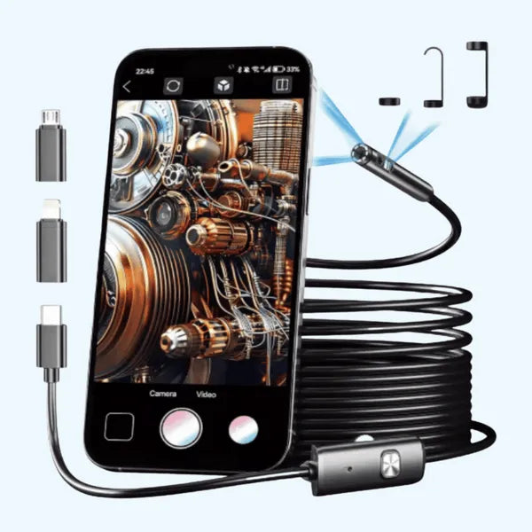 Waterproof Endoscope Inspection Camera HD LED Flexible Cable 4