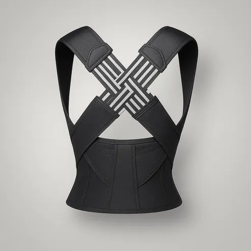 Posture Corrector Back Brace | Adjustable Straps Support Shoulders & Upper Back | Discreet Under Clothing Design 1