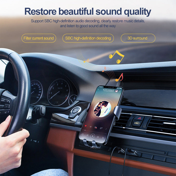 Bluetooth Aux Adapter Bluetooth 5.3 | Stable 10m Range &amp; Auto-Reconnect | Zinc Alloy Build with 5-Device Memory 2