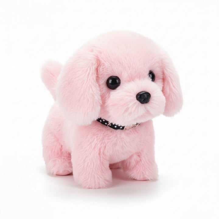 Interactive Plush Dog Toy Walking Barking Battery Operated 14